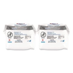 VersaSure Cleaner Disinfectant Wipes, Refill, 1-Ply, 12 x 10, Fragranced, White, 110/Pouch, 2 Pouches/Carton