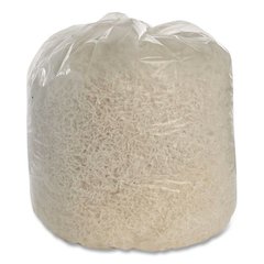 810500NIB1402, SKILCRAFT Recycled Content Trash Can Liners, 45 gal, 1.5 mil, 40" x 48", Clear, Interleaved Roll, 100/Box