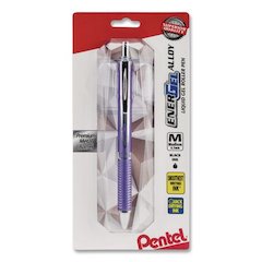 EnerGel Alloy RT Gel Pen, Retractable, Medium 0.7 mm, Violet Ink, Violet Barrel