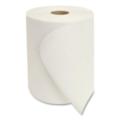 Morsoft Universal Roll Towels, 1-Ply, 8" x 1,000 ft, White, 6 Rolls/Carton