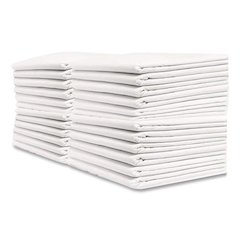 Tissue/Poly Tablecovers, 82" Diameter, White, 25/Carton