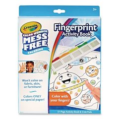 Color Wonder Mess Free Coloring Fingerprint Activity Book, Ages 3 and Up, 27 Pages