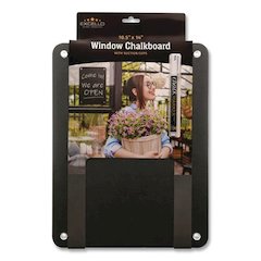 Window Chalkboard, Black Surface, 10.5 x 14