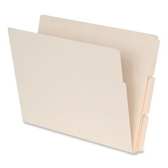 Manila End Tab Folders, 1/3-Cut Tabs: Assorted, Letter Size, 0.75" Expansion, Manila, 100/Box
