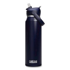 Thrive FlipStraw Stainless Steel Vacuum Insulated Water Bottle, 32 oz, Navy