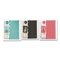 Zip-It Ideal Notebook, 1-Subject, Medium/College Rule, Randomly Assorted Cover Colors, (120) 8.5 x 6.8 Sheets