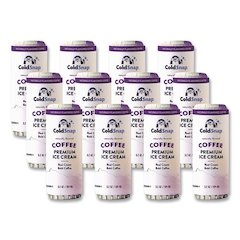 Ice Cream Pod, Coffee, 5.2 oz Single Serve Pod for ColdSnap Machine, 12/Carton