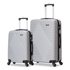 VOYAGE Vertice ABS 2-Piece Luggage Set, Silver