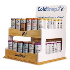 Display Rack, Holds 72 Pods, 16.25 x 17.25 x 11.25, White/Brown