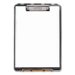 ClearView Clipcase Storage Clipboard, 0.35" Clip Capacity, Holds 8.87 x 12.25 Sheets, Gray/Orange