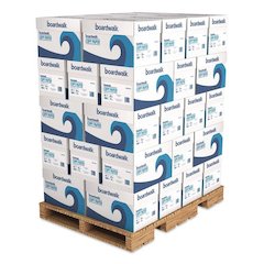 Copy Paper, 92 Bright, 20 lb Bond Weight, 8.5 x 11, White, 500 Sheets/Ream, 10 Reams/Carton, 40 Cartons/Pallet