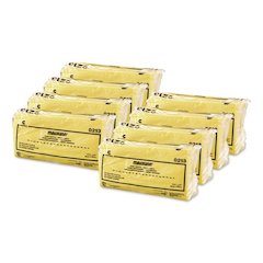 Masslinn Dust Cloths, 1-Ply, 16 x 24, Unscented, Yellow, 50/Pack, 8 Packs/Carton