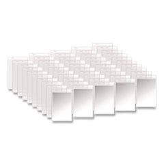 Clear Vinyl Shop Ticket Holders, Super Heavy-Duty, Top Load 5 x 8 Insert, Clear Front, 50/Box