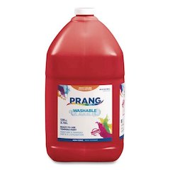 Washable Paint, Red, 1 gal Bottle