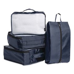 4-Piece Packing Cube Set, Assorted Sizes, Navy