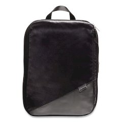 Two-Piece Compression Luggage Cubes, 10 x 7 x 1.25/14 x 10 x 1.25, Black