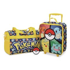 Three-Piece Pokemon Carry-On Luggage Set, 11.75 x 6 x 14