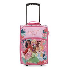 Disney Princess Soft-Sided Carry-On Suitcase, 11.75 x 7.75 x 18