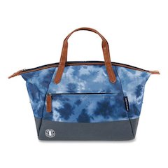 Eco Iced Tie Dye Blue Insulated Lunch Bag, 9.5" x 6.25" x 11.5", Blue