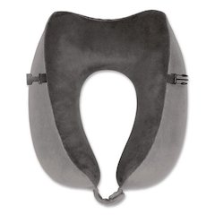 Flex Curve Neck Pillow, One Size Fits Most, Black/Gray