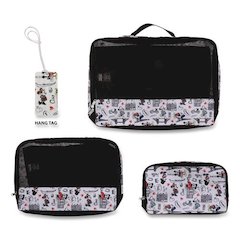Minie and Mickey Mouse Four-Piece Packing Cube Set, Assorted Sizes