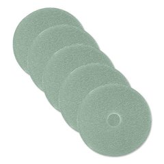 Ultra High-Speed Floor Burnishing Pads 3100, 27" Diameter, Aqua, 5/Carton
