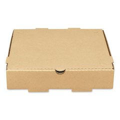 Corrugated Pizza Box, 10 x 10 x 2, Kraft, Cardboard, 50/Carton