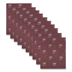 Surface Preparation Pad Sheets, 14 x 20, Maroon, 10/Carton