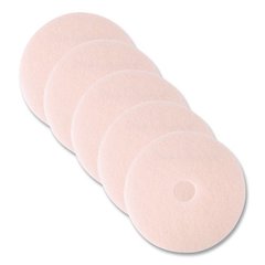 Ultra High-Speed Eraser Floor Burnishing Pad 3600, 27" Diameter, Pink, 5/Carton