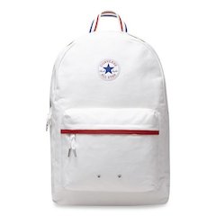 Chuck Canvas Backpack, Fits Devices Up to 16.9", 12 x 5.5 x 18, White