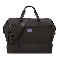 Florence by Mills x DELSEY PARIS Chillout Weekender Bag, 10 x 22.5 x 14.5, Black