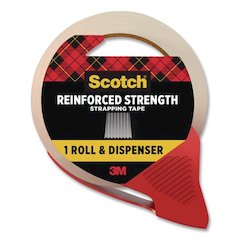 Reinforced Strength Strapping Tape 1.88" x 30 yds, 3" Core, Translucent