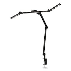 LED Desk Lamp, Articulating Neck, 20.2" High, Matte Black