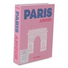 Magnetic Storage Book Box, Paris, 7.5 x 1.75 x 9.75, Pink