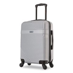 Resilience 20" Hardside Carry-On Suitcase, 14.96 x 8.66 x 21.65, Silver