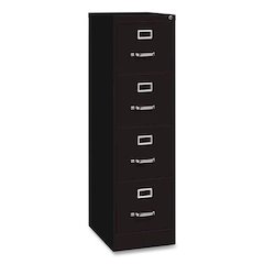 Commercial Vertical Letter File Cabinet, 4 Letter-Size File Drawers, 15 x 22 x 52, Black