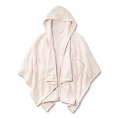 Cozy Chenille Wearable Throw, 58 x 60, Cream