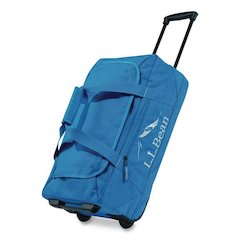 Adventure 22" Polyester Telescoping Carry-On Travel Duffel with Wheels, 22 x 12 x 9, Medium Blue