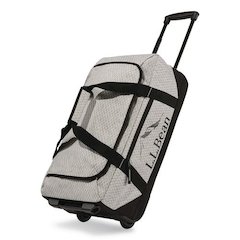 Adventure 22" Polyester Telescoping Carry-On Travel Duffel with Wheels, 22 x 12 x 9, Heather Gray Diamond