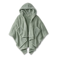 Cozy Sherpa Wearable Throw, 58 x 60, Silver Sage