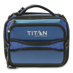 Deep Freeze High Performance Expandable Crush-Resistant Lunch Box, 10.45 x 5 x 8.65, Blue