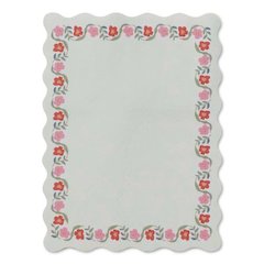 Delphine Floral Self-Stick Notes , 3.3" x 4.1", White/Multicolor, 50 Sheets/Pad