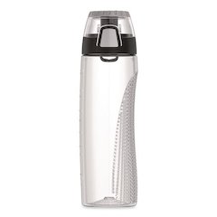 Tritan Plastic Hydration Water Bottle with Meter, 24 oz, Clear