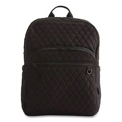 Bancroft Large Premium Cotton Laptop Backpack, Fits Devices Up to 15", 12" x 9" x 16.5", Moonless Night