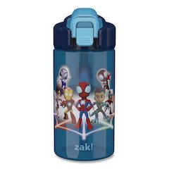 Jubilee Plastic Water Bottle, Spiderman, 16 oz, Blue/Red