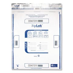 Deposit Bag, Plastic, 19" x 23", Clear, 50/Pack