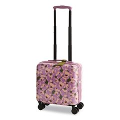 16" Mini Adair Spinner, 14 x 8 x 16, Curly Tulips Purple Floral