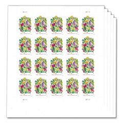 2 oz First-Class Forever Stamps, Wedding Blooms, 100/Pack