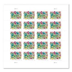 1 oz First-Class Forever Stamps, Celebration Blooms, 20 Stamps