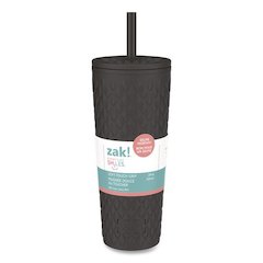 Cora Stainless Steel Double Wall Insulated Tumbler, 24 oz, Ebony